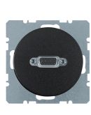 VGA розетка Berker Rx 3315412045 з гвинтовими клемами (чорна)