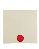 Клавиша одинарная с красной линзой, белая Berker S.1