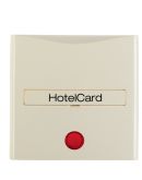 Накладка карточного выключателя для гостиниц с оттиском и красной линзой, белая Berker S.1