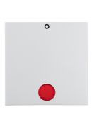 Клавіша одинарна з написом "0" з червоною лінзою, полярна білизна, Berker S.1