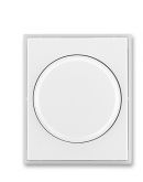 Центральна пластина для поворотного світлорегулятора та таймера, біла/біло-крижана, Time, АВВ