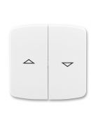 Клавиша для 2-клавишного кнопочного выключателя для жалюзи, белая, Tango, АВВ