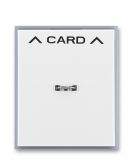 Накладка карточного выключателя, белая/серo-ледяная, Element, АВВ