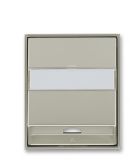 Центральна панель для одинарної телефонної розетки, сріблястий металік, Time, АВВ