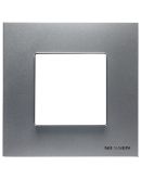 Одноместная рамка ABB Zenit N2271 PL (серебро)