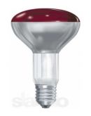 Лампа инфракрасная 250Вт E27 красная, GE