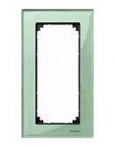 Рамка двойная M-ELEGANCE glass зеленый Merten, MTN404804
