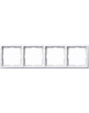 Рамка чотиримісна Merten ARTEC біла, MTN481419