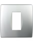 Рамка 1М серебро OS10ES-U, ТЕМ