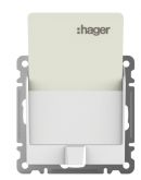 Карточный выключатель Hager Lumina WL0510 (белый)