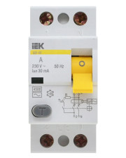 Пристрій захисного відключення IEK ВД1-63 1Р+N, 16А, 30мА