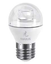 Лампа светодиодная 1-LED-433 G45 4Вт Maxus 3000K, E27