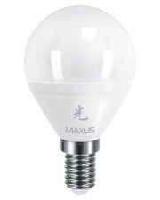 Лампа светодиодная 1-LED-439 G45 5Вт Maxus 3000К, Е14