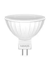 Светодиодная лампа Maxus MR16 GU5.3 5Вт 3000K 220В (1-LED-513-01)