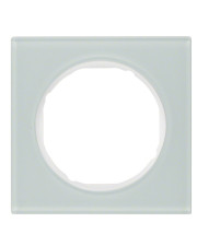 Одномісна рамка Berker R.3 10112209 (скло/полярна білизна)