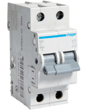 Автоматичний вимикач Hager MC201A 2P 6кА C-1A 2M