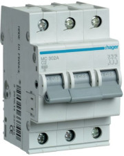 Автоматичний вимикач Hager MC302A 3P 6кА C-2A 3M