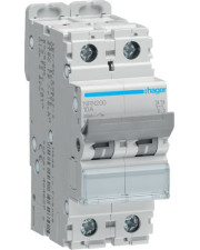 Автоматический выключатель Hager NRN200 2P 25кА C-0,5A 2M