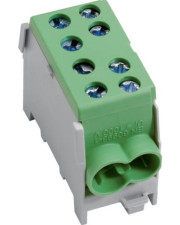 Модульный вводный клеммник Hager KH35E 1P 2x35²/2x25² 63А (зеленый)