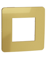 Однопостовая рамка Schneider Electric NU280260 (золото/бежевый)