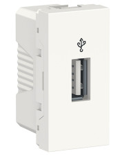 Розетка USB Schneider Electric NU342918 для передачи данных 1М (белый)