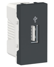 Розетка USB Schneider Electric NU342954 для передачі даних 1М (антрацит)