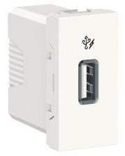 USB розетка Schneider Electric NU342818 1М (белая)