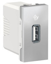 USB розетка Schneider Electric NU342830 1М (алюминий)