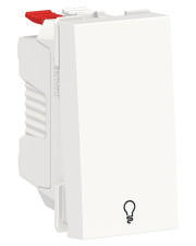 Одноклавішний вимикач Schneider Electric NU310618L із символом «Світло» 10А 1М (білий)