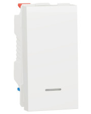 Одноклавішний вимикач Schneider Electric NU310618N з підсвічуванням (схема 1) 10А 1М (білий)