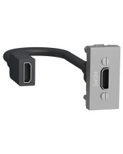 HDMI розетка Schneider Electric NU343030 1М (алюміній)