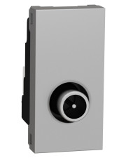 Одинарная TV розетка Schneider Electric NU346130 1М (алюминий)