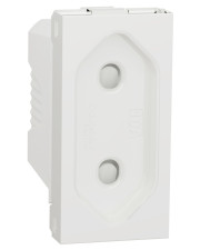 Розетка Schneider Electric NU303118 (винтовой зажим) 10А 1М (белая)