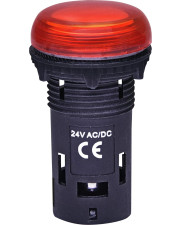 Матовая сигнальная лампа ETI 004771210 ECLI-024C-R 24V AC/DC (красная)