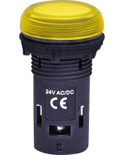 Матовая сигнальная лампа ETI 004771212 ECLI-024C-Y 24V AC/DC (желтая)