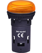 Матовая сигнальная лампа ETI 004771214 ECLI-024C-A 24V AC/DC (оранжевая)