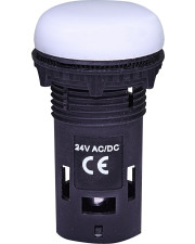 Матовая сигнальная лампа ETI 004771215 ECLI-024C-W 24V AC/DC (белая)