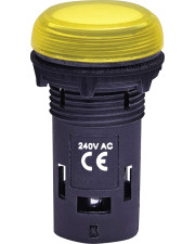 Матовая сигнальная лампа ETI 004771232 ECLI-240A-Y 240V AC (желтая)