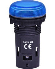 Матовая сигнальная лампа ETI 004771233 ECLI-240A-B 240V AC (синяя)