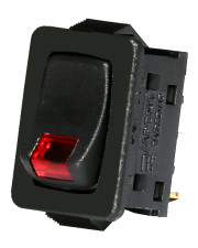 Красный выключатель индикатором тлеющего разряда ETI 002470108 USS-07 10A