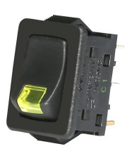 Желтый выключатель индикатором тлеющего разряда ETI 002470110 USS-09 10A