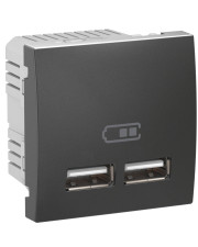 USB розетка Schneider Electric Unica MGU3.418.12 (графіт)