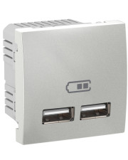 USB розетка Schneider Electric Unica MGU3.418.30 (алюміній)