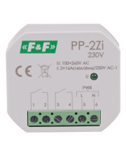 Электромагнитное реле F&F PP-2Zi-230V 230В 16 А (160А/20 мс)