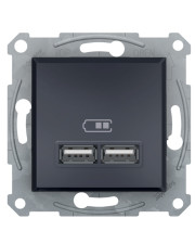 USB розетка Schneider Electric Asfora EPH2700271 (антрацит)