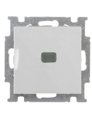 Однокнопочный выключатель ABB Basic 55 2CKA001012A2185 2006/1 UCGL-96-507 (белый шале)