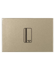 Однокнопочный карточный выключатель ABB Zenit 2CLA221410N1901 N2214.1 CV (шампань)