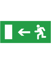 Информационная наклейка на светильник Delux (90012013) «Exit Left» (REL803) 119х323мм