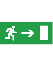 Информационная наклейка на светильник Delux (90012015) «Exit Right» (REL803) 119х323мм