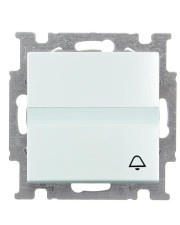 Кнопочный выключатель с полем для надписи и символом «Звонок» ABB Basic 55 2CKA001413A1086 2026 UCN/KL-94-507 (белый)